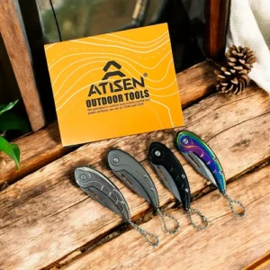 4 color curved steel knife