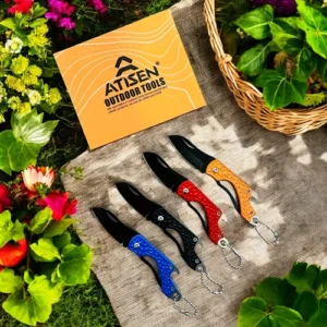 4-color embossed folding knife