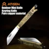 Gold and copper knife